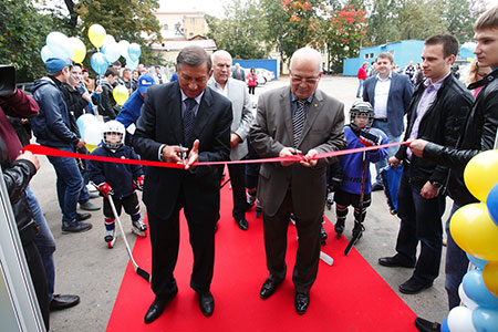 Открытие катка c синтетическим покрытием в НГУ им. П.Ф. Лесгафта