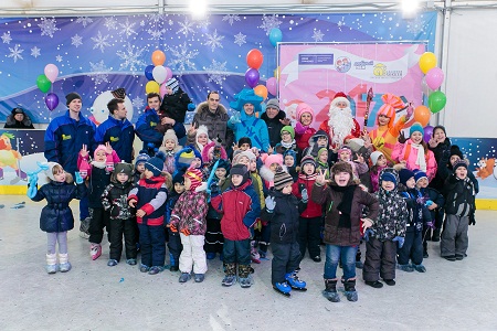 Новогодний праздник на катке в НГУ им. П.Ф. Лесгафта